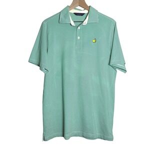 Clubhouse Collection Mens Masters Polo Shirt M Green Stripe Outdoors Preppy
